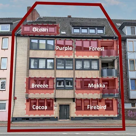 Westersuites - Ocean - Zentral 2br Kueche Wlan Appartement Brême